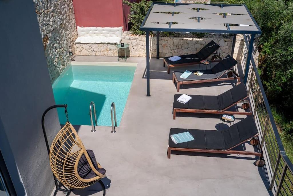 Villa Elisabeth Sea View Private Pool Fiskardo Kefalonia Katsaráta Buitenkant foto